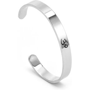 سوار OEM من الفولاذ المقاوم للصدأ، سوار AUM، مجوهرات هندية لليوجا التأمل، كبير، الفولاذ المقاوم للصدأ، لا حجر كريم, Large, ستانلس ستيل, بدون أحجار كريمة in Kuwait