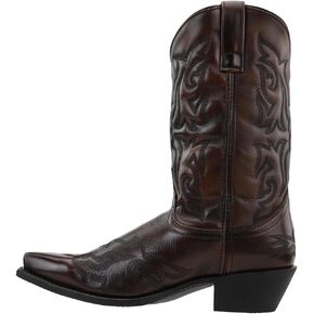 Laredo Mens Hawk Snip Toe Dress Boots Mid Calf - Black in Saudi Arabia
