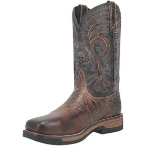 Laredo Brown/Black Hawke Broad Square Toe Men's 11 Inch Boots 6920-LAR in Saudi Arabia