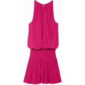 Paris Sleeveless Elastic Waist Mini Dress