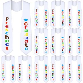 Seematn 12 Pieces Kids Preschool Printed Graduation Stole Bulk Preschool Graduation Stoles Preschool Graduation Gift for Kids in Kuwait