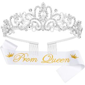 اوبري تاج وتاج للنساء والفتيات لحفلات التخرج، تاج فضي للنساء، تاج الاميرة من حجر الراين، اكسسوارات العودة للوطن سعيدة in Kuwait
