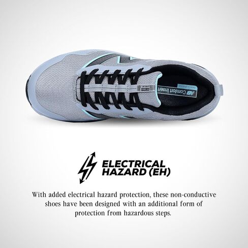 New Balance Women's Aluminum Toe Evolve Industrial Shoe, Grey/Beach, 6 in Saudi Arabia