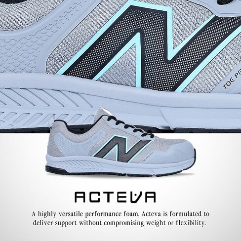 New Balance Women's Aluminum Toe Evolve Industrial Shoe, Grey/Beach, 6 in Saudi Arabia