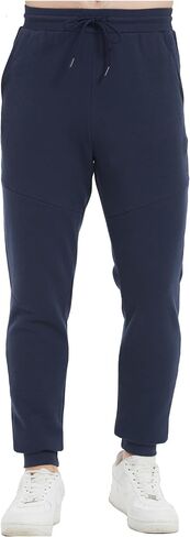 Tronjori Men's High Waisted Fleece Sweatpants Fall Winter Athletic Jogger Pants Lounge Trousers Elastic Waistband in Saudi Arabia