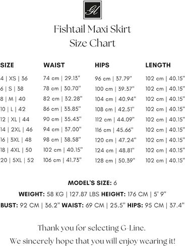 G-Line Fishtail Maxi Skirts for Women, Modest Mermaid Skirt, Long Skirts for Women, Casual High Waist Plus Size Skirt, XS-5XL in Saudi Arabia
