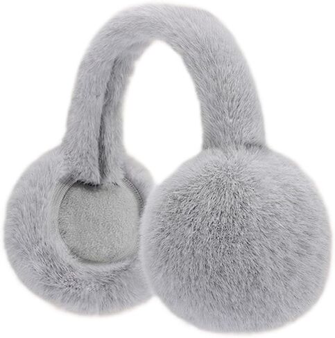 Winter Ear Muffs Women Furry Fur Plush Earmuff Foldable Ear Warmers Girls Boys Outdoor Earmuff in Saudi Arabia