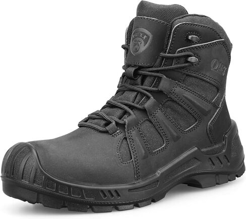 OUXX Men's Composite Toe Work Boots, ASTM F2413 Safety Shoes, Metal Free, Slip-Resistant Boot(OX4603) in Saudi Arabia