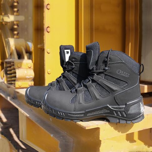 OUXX Men's Composite Toe Work Boots, ASTM F2413 Safety Shoes, Metal Free, Slip-Resistant Boot(OX4603) in Saudi Arabia