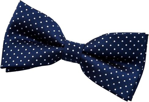Retreez Modern Mini Polka Dots Woven Microfiber Pre-tied Bow Tie (4.5") in Saudi Arabia