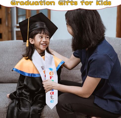 Seematn 12 Pieces Kids Preschool Printed Graduation Stole Bulk Preschool Graduation Stoles Preschool Graduation Gift for Kids in Kuwait