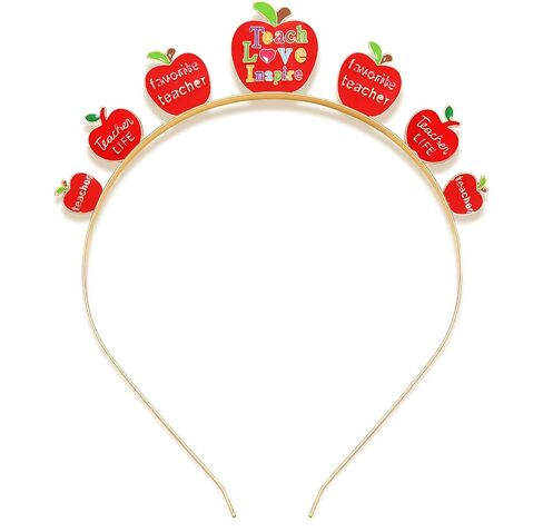 CEALXHENY Teacher Headbands for Women, Colorful Fri-Yay Headbands Cute Book Pencil Apple Hairbands Back to School Hair Accessory Teacher Appreciation Gifts (Teacher) in Saudi Arabia