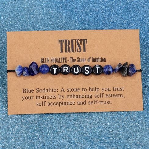 Natural Stone Healing Crystal Amethyst Bracelet Beaded Adjustable Braid String Rope Gemstone Handmade Spiritual Wish Card for Couples Friendship Relief Reiki Yoga Jewelry in Saudi Arabia