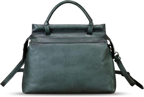 Genuine Leather Handbag for Women Retro Leather Crossbody Bag Pouch Vintage Handbag Purse Ladies Satchel in Kuwait