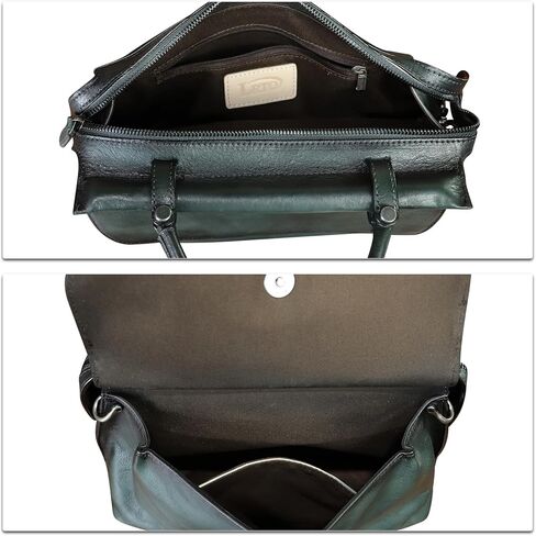 Genuine Leather Handbag for Women Retro Leather Crossbody Bag Pouch Vintage Handbag Purse Ladies Satchel in Kuwait