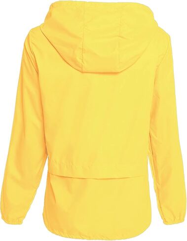 معطف مطر نسائي خفيف الوزن بغطاء رأس مقاوم للماء وقابل للطي من Hount معطف مطر نشط في الهواء الطلق (S-3XL) in Kuwait