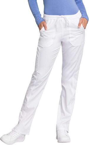 Cherokee Women Scrubs Pant Workwear Revolution Tech Mid Rise Straight Leg Drawstring WW235AB in Saudi Arabia
