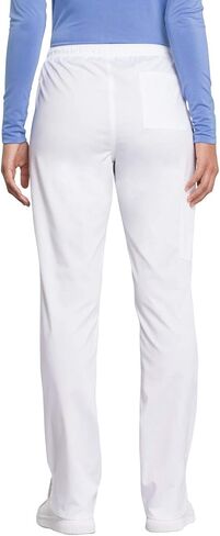 Cherokee Women Scrubs Pant Workwear Revolution Tech Mid Rise Straight Leg Drawstring WW235AB in Saudi Arabia