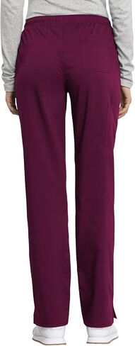 Cherokee Women Scrubs Pant Workwear Revolution Tech Mid Rise Straight Leg Drawstring WW235AB in Saudi Arabia