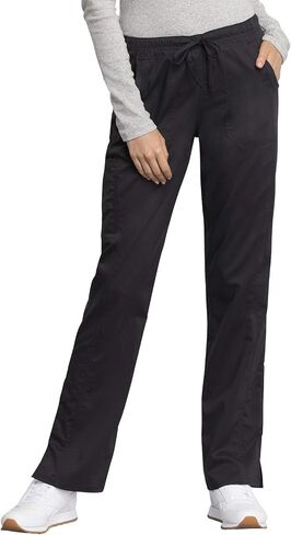 Cherokee Women Scrubs Pant Workwear Revolution Tech Mid Rise Straight Leg Drawstring WW235AB in Saudi Arabia