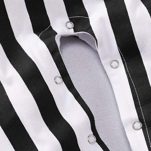 Viworld بيبي بوي ملابس الهالوين للرضع مخططة بأكمام طويلة بذلة رومبير مع ربطة عنق زي الحفلات التنكرية in Kuwait