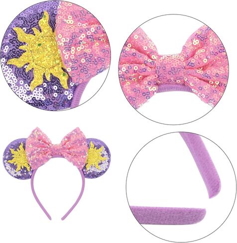 عصابة رأس على شكل أذن الفأر ومشابك أذن الفأر الصغيرة للنساء على شكل أذن الفأر الصغيرة Scrunchies للفتيات، أغطية رأس الأميرة، إكسسوارات الشعر، زينة، عصابة رأس للحفلات التنكرية للبالغين والنساء والفتيات in Kuwait