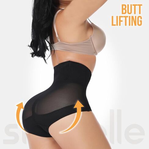 شورت سليمبيل لملابس داخلية للنساء للتحكم في البطن، ملابس داخلية عالية الخصر لتشكيل الجسم ورفع المؤخرة in Kuwait