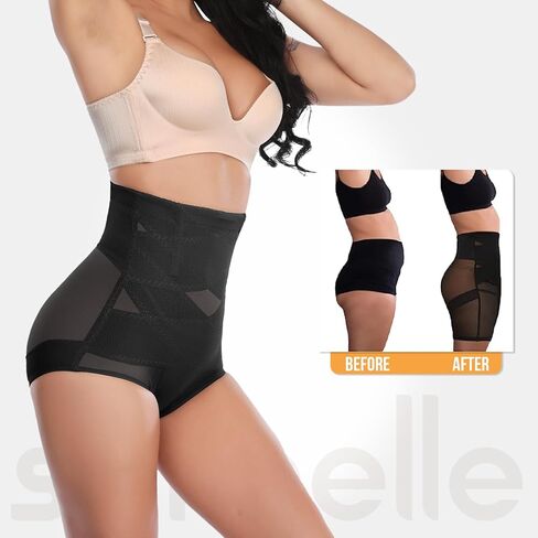 شورت سليمبيل لملابس داخلية للنساء للتحكم في البطن، ملابس داخلية عالية الخصر لتشكيل الجسم ورفع المؤخرة in Kuwait