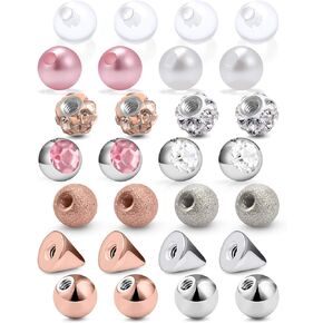 كرة SCERRING 14G لثقب الكرات البديلة والمسامير الخارجية الملولبة للحلمة الصناعية وحلقات ثقب البطن ومجوهرات الجسم وأجزاء الحديد 5 مم 28 قطعة in Kuwait