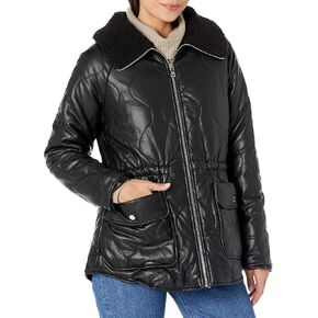 Kenneth Cole Women's Sherpa Lined Collar Shacket with Belt in Saudi Arabia