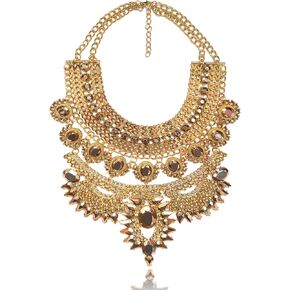 NABROJ Chunky Gold Necklace Valentines Day Gifts for Women - Statement Necklace Boho African Choker Tribal Collar Metal Necklace Egyptian Costume Jewelry for Women in Kuwait