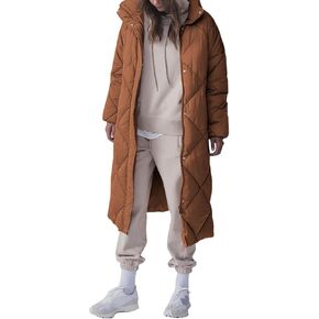Tankaneo Women's Quilted Puffer Jacket Long Winter Coats Zip Up Baggy Down Outerwear with Pockets in Kuwait