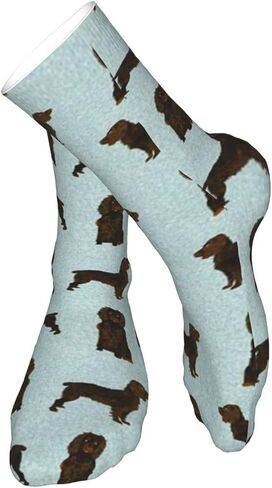 AOTOSE Boykin Spaniel Pet Men's Athletic Ankle Socks Cushion Running Socks for Men&Women Cotton Socks Crew Socks in Kuwait