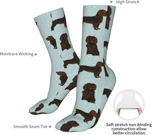 AOTOSE Boykin Spaniel Pet Men's Athletic Ankle Socks Cushion Running Socks for Men&Women Cotton Socks Crew Socks in Kuwait