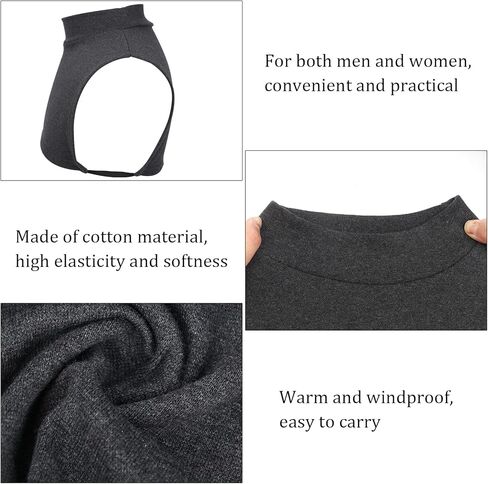 4 Pcs Fake Turtleneck Dickey Detachable Collars 16 Inch Half Top Mock Blouse Collar for Women Men, Navy Blue, White, Gray and Black in Kuwait