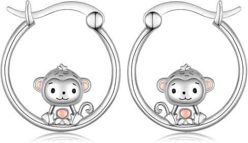 Goat/Highland Cow/Axolotl/Cat/Seal/Frog Stud Earrings Sterling Silver Animal Stud Earrings Animal Jewelry Gifts for Women Girls in Saudi Arabia