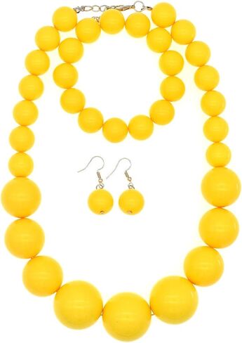 Chunky Pearl Choker Necklace Large Pearl Statement Necklace Trending Choker Pearl Wedding Jewelry for Brides Boho Pearl Jewelry Set in Kuwait