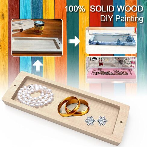 Earrings Organizer Jewelry Display Stand, 144 Holes Earring Holder Rack with Wooden Tray for Earrings Necklaces Bracelets and Rings Large Storage Earring Jewelry Display Tree as Women Girls Gift in Saudi Arabia