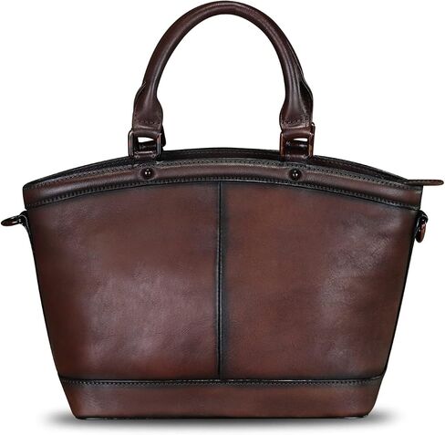 Genuine Leather Handbags for Women Satchel Top Handle Bags Handmade Vintage Crossbody Handbags Retro Tote Purse in Saudi Arabia