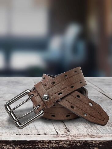 Lee Casual Mens Double Prong Every Day Classic Work Belt for Jeans, Khakis in Kuwait