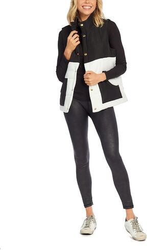 Mud Pie Gage Colorblock Womens Puffer Vest in Saudi Arabia