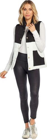 Mud Pie Gage Colorblock Womens Puffer Vest in Saudi Arabia