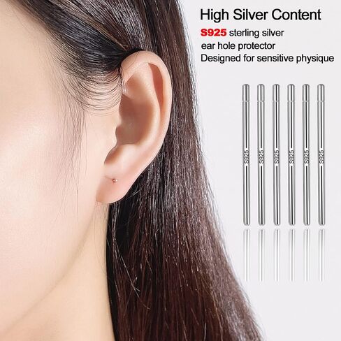 Ear Piercing Gun Kit, Professional Body Earrings Piercing Kit with A Pair of 18K Real Gold Plated Earrings, 20 Stainless Steel Stud Earrings, 10 Sterling Silver Ear Sticks,10 Iodophor Cotton Swabs in Saudi Arabia