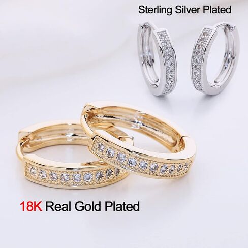 Ear Piercing Gun Kit, Professional Body Earrings Piercing Kit with A Pair of 18K Real Gold Plated Earrings, 20 Stainless Steel Stud Earrings, 10 Sterling Silver Ear Sticks,10 Iodophor Cotton Swabs in Saudi Arabia