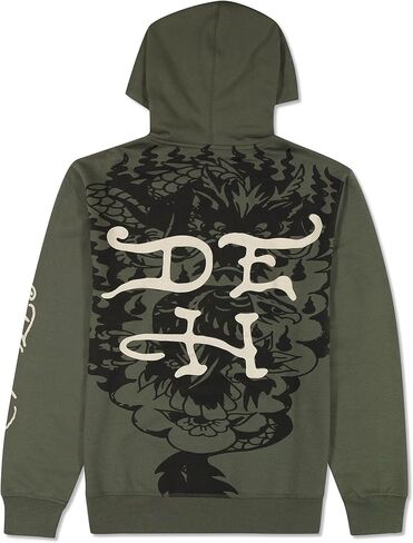 بلوفر بغطاء للرأس وشم التنين للرجال من ED HARDY in Kuwait