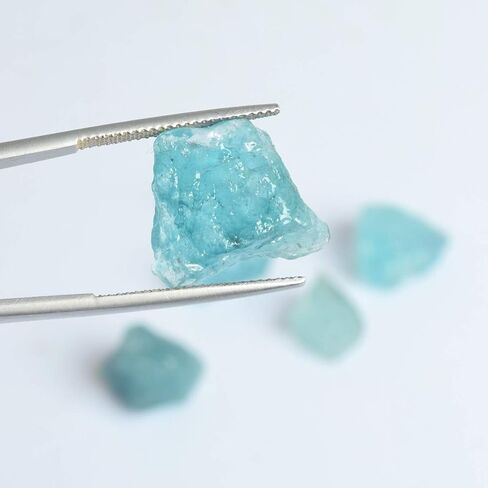 gemhub Amazing AAA++ Quality Raw Sky Blue Aquamarine 47.00 Ct Rough Natural Healing Crystal Stones Lot of 6 Pcs, gemstone, gemstones lot in Saudi Arabia