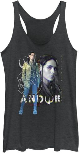 STAR WARS Girls' Andor Female Hero Focus Women's Fast Fashion Racerback Tank Top in Saudi Arabia