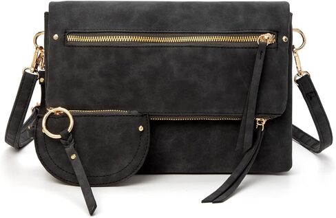 Freie Liebe المرأة محفظة كروس مع محفظة صغيرة للعملة المعدنية حقيبة صغيرة جيوب متعددة محفظة الهاتف الخليوي حقيبة يد in Kuwait