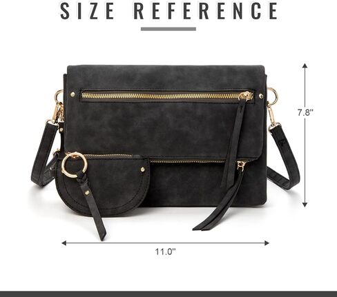 Freie Liebe المرأة محفظة كروس مع محفظة صغيرة للعملة المعدنية حقيبة صغيرة جيوب متعددة محفظة الهاتف الخليوي حقيبة يد in Kuwait