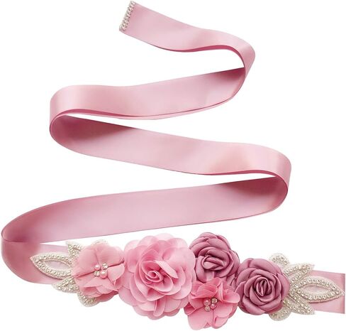 حزام وشاح الزهور للسيدات من KADBLE، لفستان زفاف العروس/حفلة استقبال الطفل in Kuwait